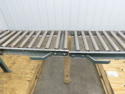 Hytrol 15"x 1-3/8" Gravity Roller Conveyor 53" Walk-Thru Gate Set 11' 5"L