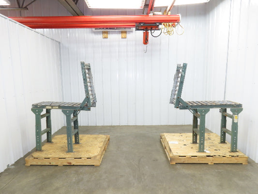 Hytrol 15"x 1-3/8" Gravity Roller Conveyor 53" Walk-Thru Gate Set 11' 5"L