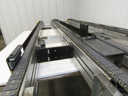 NKE CSB89A-PS-MD-222-1750-36-90W-3 Plastic Chain Conveyor 2-Row Double 220V 3PH