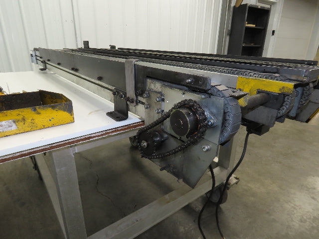 NKE CSB89A-PS-MD-222-1750-36-90W-3 Plastic Chain Conveyor 2-Row Double 220V 3PH