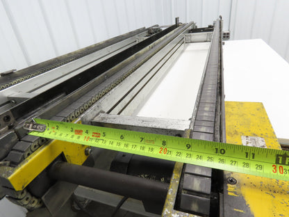 NKE CSB89A-PS-MD-222-1750-36-90W-3 Plastic Chain Conveyor 2-Row Double 220V 3PH