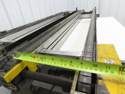 NKE CSB89A-PS-MD-222-1750-36-90W-3 Plastic Chain Conveyor 2-Row Double 220V 3PH