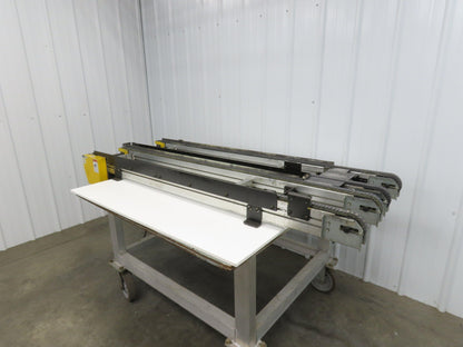 NKE CSB89A-PS-MD-222-1750-36-90W-3 Plastic Chain Conveyor 2-Row Double 220V 3PH