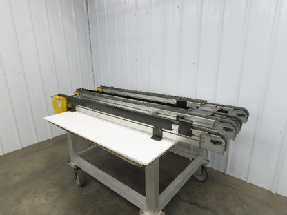 NKE CSB89A-PS-MD-222-1750-36-90W-3 Plastic Chain Conveyor 2-Row Double 220V 3PH