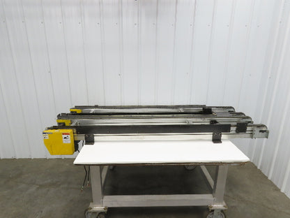 NKE CSB89A-PS-MD-222-1750-36-90W-3 Plastic Chain Conveyor 2-Row Double 220V 3PH