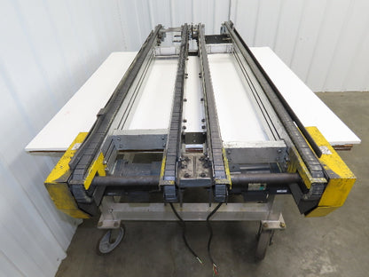 NKE CSB89A-PS-MD-222-1750-36-90W-3 Plastic Chain Conveyor 2-Row Double 220V 3PH