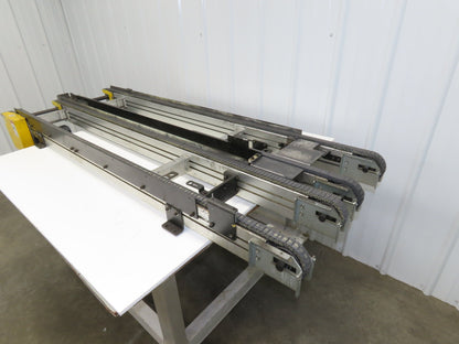 NKE CSB89A-PS-MD-222-1750-36-90W-3 Plastic Chain Conveyor 2-Row Double 220V 3PH