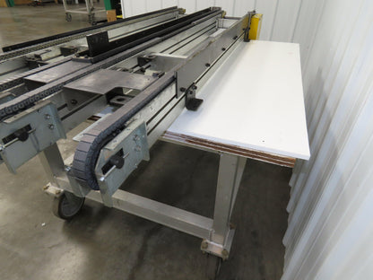 NKE CSB89A-PS-MD-222-1750-36-90W-3 Plastic Chain Conveyor 2-Row Double 220V 3PH