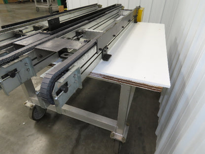 NKE CSB89A-PS-MD-222-1750-36-90W-3 Plastic Chain Conveyor 2-Row Double 220V 3PH