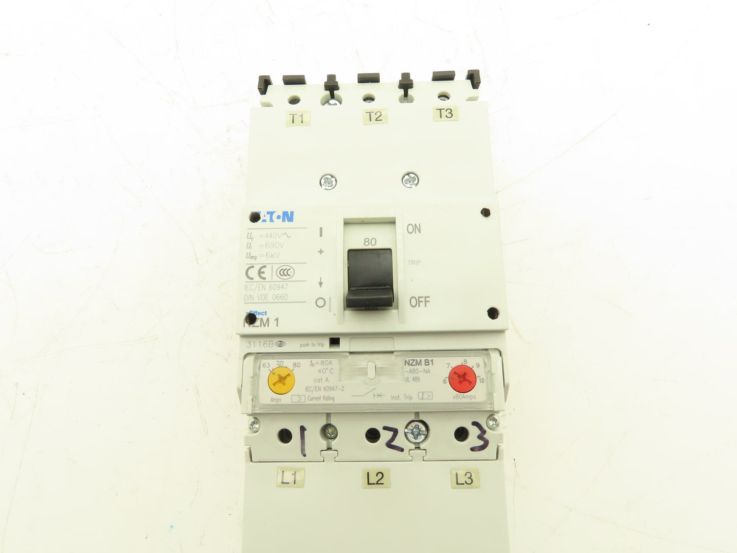 Eaton NZMB1-A80-NA Circuit Breaker 80A 3 Pole 600V