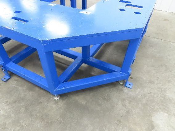13/16" Steel Top Machine Base Welding Table Work Bench 73x71" 28-1/4"H