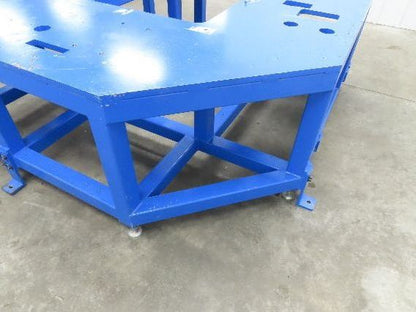 13/16" Steel Top Machine Base Welding Table Work Bench 73x71" 28-1/4"H