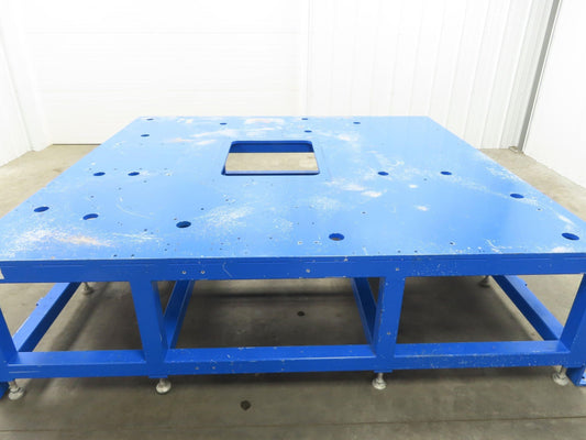 13/16" Steel Top Machine Base Welding Table Work Bench 88-1/2x94-1/2"26-1/2"H