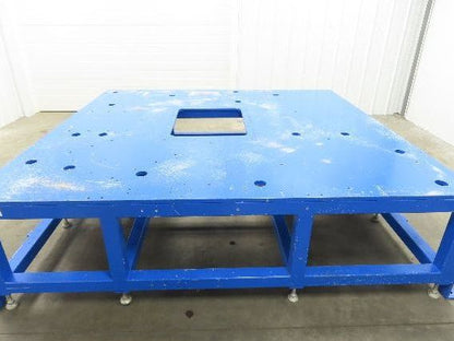 13/16" Steel Top Machine Base Welding Table Work Bench 88-1/2x94-1/2"26-1/2"H