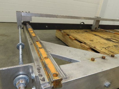 Pressbrake Metal Shear Backstop Ball Screw 29" Adjustable Depth Travel Guide