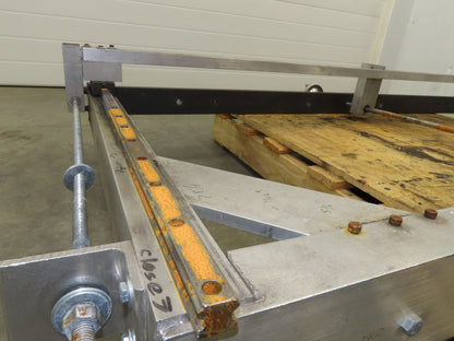 Pressbrake Metal Shear Backstop Ball Screw 29" Adjustable Depth Travel Guide