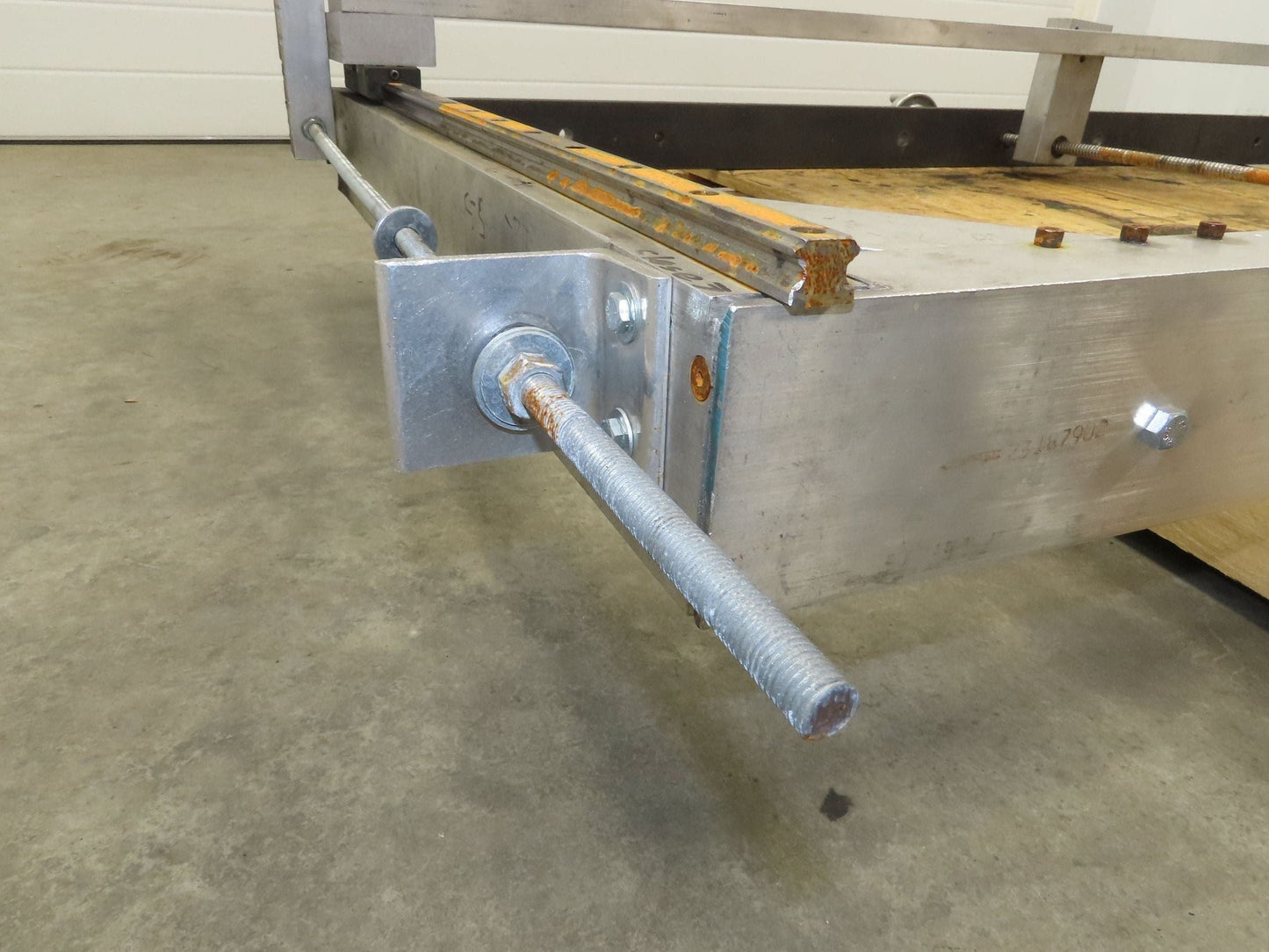 Pressbrake Metal Shear Backstop Ball Screw 29" Adjustable Depth Travel Guide