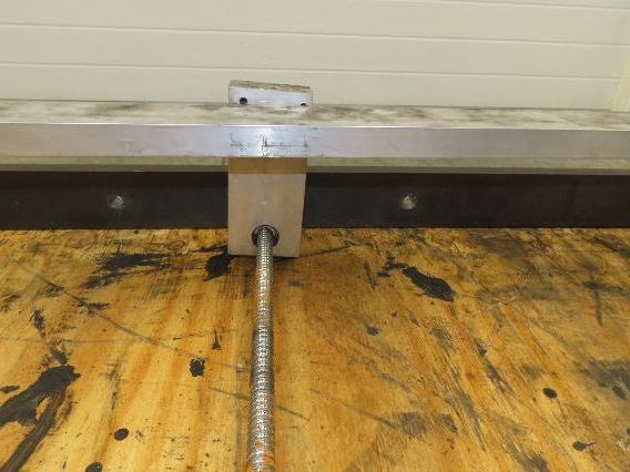 Pressbrake Metal Shear Backstop Ball Screw 29" Adjustable Depth Travel Guide