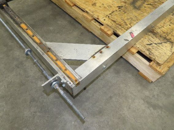 Pressbrake Metal Shear Backstop Ball Screw 29" Adjustable Depth Travel Guide