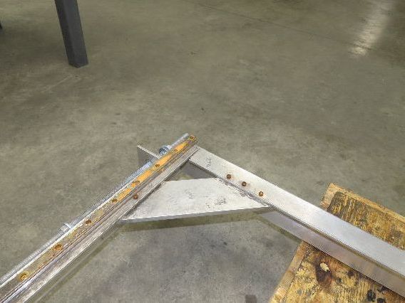 Pressbrake Metal Shear Backstop Ball Screw 29" Adjustable Depth Travel Guide