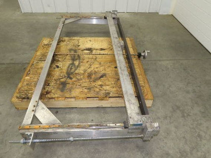 Pressbrake Metal Shear Backstop Ball Screw 29" Adjustable Depth Travel Guide