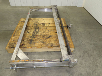 Pressbrake Metal Shear Backstop Ball Screw 29" Adjustable Depth Travel Guide