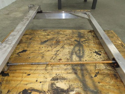 Pressbrake Metal Shear Backstop Ball Screw 29" Adjustable Depth Travel Guide