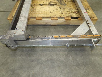 Pressbrake Metal Shear Backstop Ball Screw 29" Adjustable Depth Travel Guide
