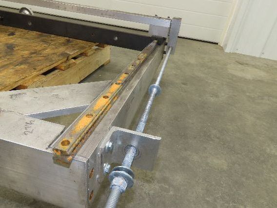 Pressbrake Metal Shear Backstop Ball Screw 29" Adjustable Depth Travel Guide