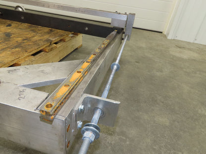 Pressbrake Metal Shear Backstop Ball Screw 29" Adjustable Depth Travel Guide