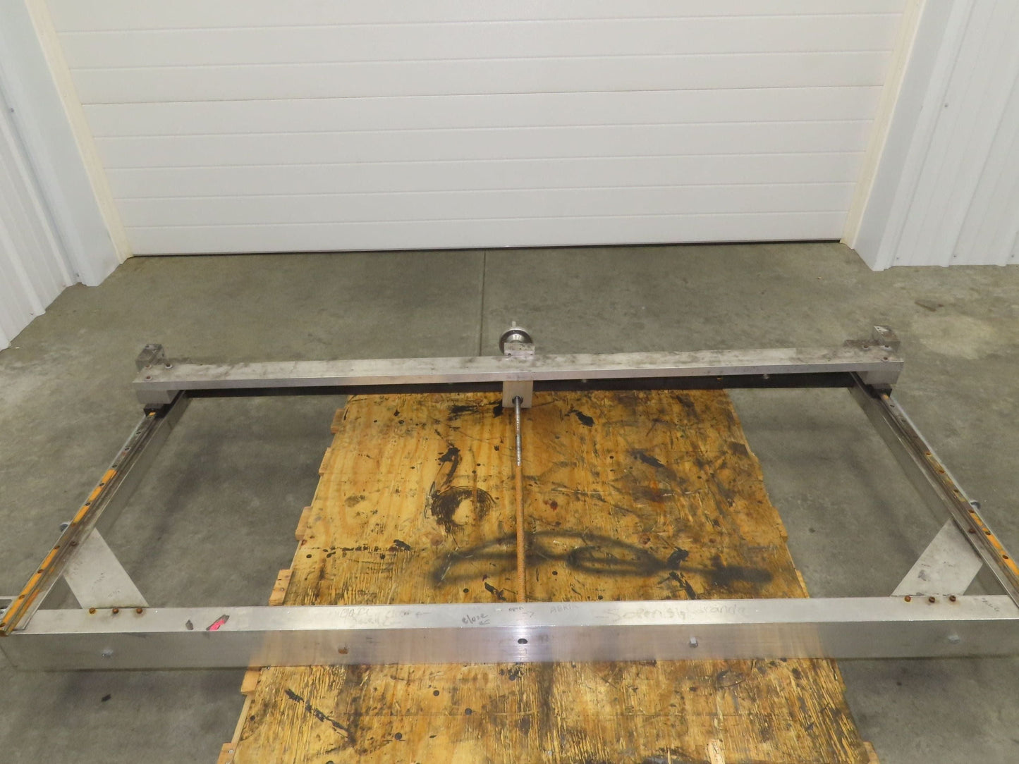 Pressbrake Metal Shear Backstop Ball Screw 29" Adjustable Depth Travel Guide