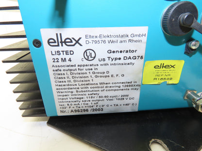 Eltex DAG75 High Voltage Generator Power Supply 115V Input DC Output