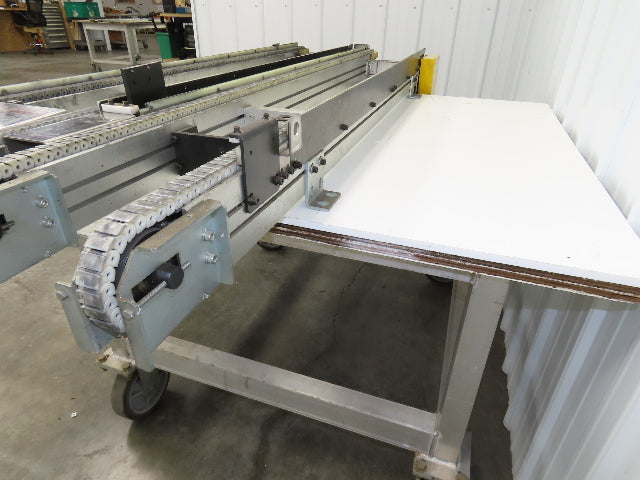 NKE CSB89A-PS-MD-222-1750-36-90W-3 Plastic Chain Conveyor 2-Row Double 220V 3PH