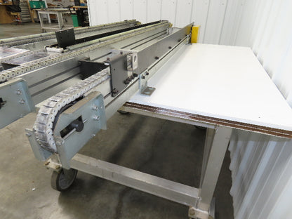 NKE CSB89A-PS-MD-222-1750-36-90W-3 Plastic Chain Conveyor 2-Row Double 220V 3PH