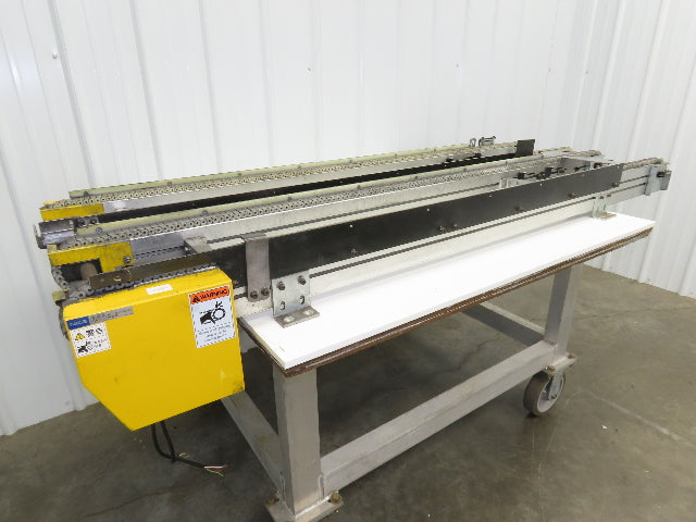 NKE CSB89A-PS-MD-222-1750-36-90W-3 Plastic Chain Conveyor 2-Row Double 220V 3PH
