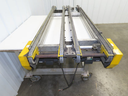 NKE CSB89A-PS-MD-222-1750-36-90W-3 Plastic Chain Conveyor 2-Row Double 220V 3PH