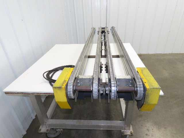 NKE CSB89A-PS-MD-130-1700-36-90W Plastic Chain Conveyor 2-Row Double 220V 3PH