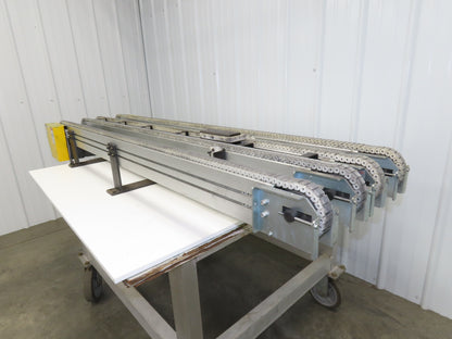 NKE CSB89A-PS-MD-130-1700-36-90W Plastic Chain Conveyor 2-Row Double 220V 3PH