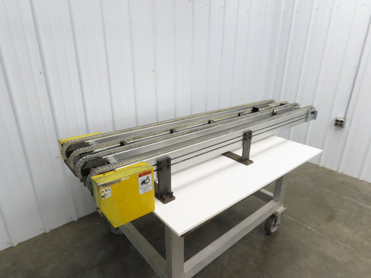 NKE CSB89A-PS-MD-130-1700-36-90W Plastic Chain Conveyor 2-Row Double 220V 3PH