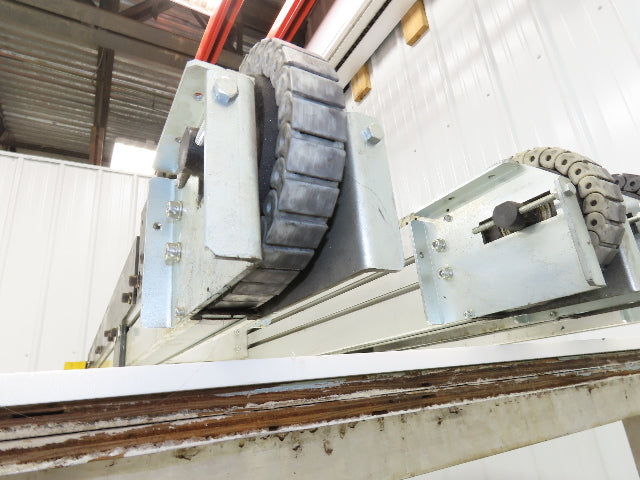 NKE CSB89A-PS-MD-222-1450-36-90W-3 Plastic Chain Conveyor 2-Row Double 220V 3PH