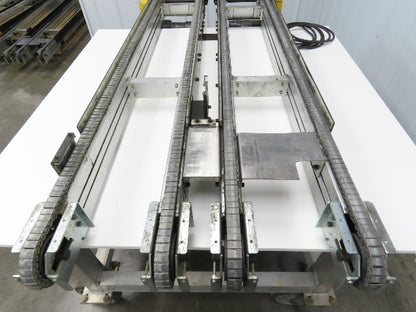 NKE CSB89A-PS-MD-222-1450-36-90W-3 Plastic Chain Conveyor 2-Row Double 220V 3PH