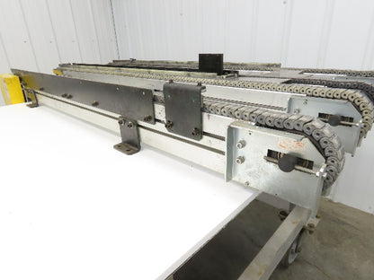 NKE CSB89A-PS-MD-222-1450-36-90W-3 Plastic Chain Conveyor 2-Row Double 220V 3PH