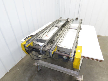 NKE CSB89A-PS-MD-222-1450-36-90W-3 Plastic Chain Conveyor 2-Row Double 220V 3PH