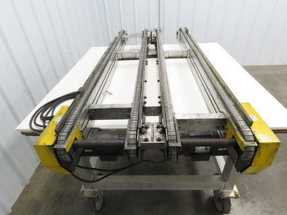 NKE CSB89A-PS-MD-222-1450-36-90W-3 Plastic Chain Conveyor 2-Row Double 220V 3PH