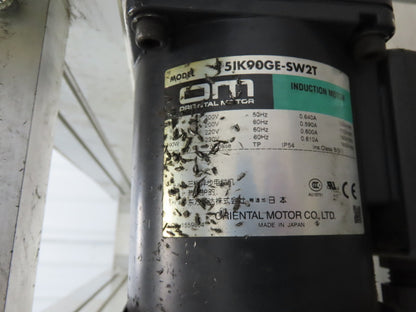 NKE CSB89A-PS-MD-222-1450-36-90W-3 Plastic Chain Conveyor 2-Row Double 220V 3PH