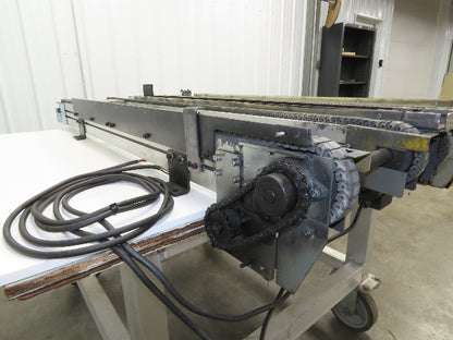 NKE CSB89A-PS-MD-222-1450-36-90W-3 Plastic Chain Conveyor 2-Row Double 220V 3PH