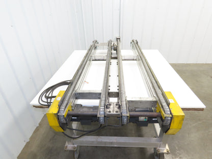 NKE CSB89A-PS-MD-222-1450-36-90W-3 Plastic Chain Conveyor 2-Row Double 220V 3PH