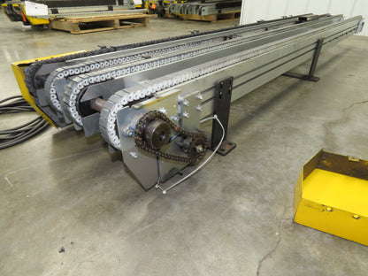 NKE CSB89A-PS-MD-130-2160-36-90W-3 Plastic Chain Conveyor 2-Row Double 220V 3PH
