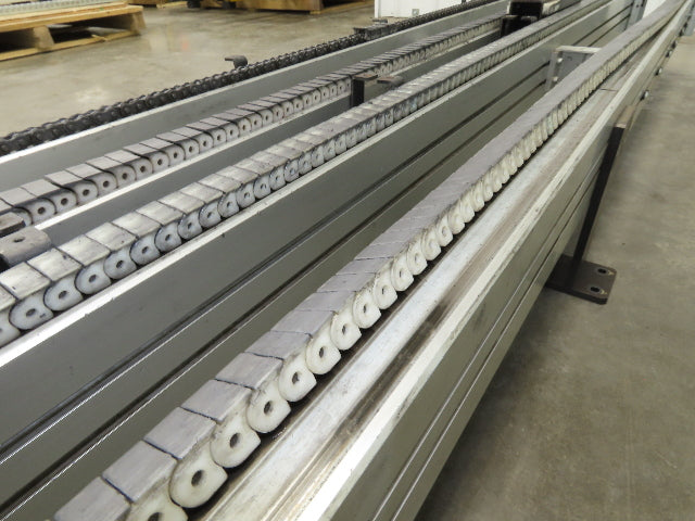 NKE CSB89A-PS-MD-130-2160-36-90W-3 Plastic Chain Conveyor 2-Row Double 220V 3PH