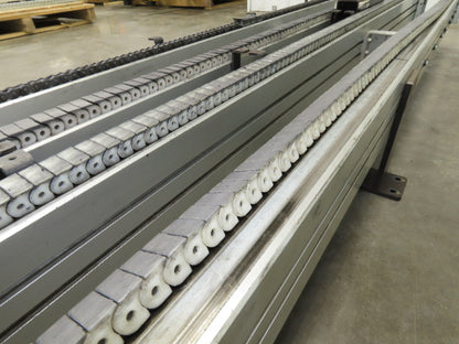 NKE CSB89A-PS-MD-130-2160-36-90W-3 Plastic Chain Conveyor 2-Row Double 220V 3PH